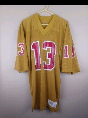 Rare Vintage Florida State Seminoles Gold FSU Football Jersey Russell Athletic